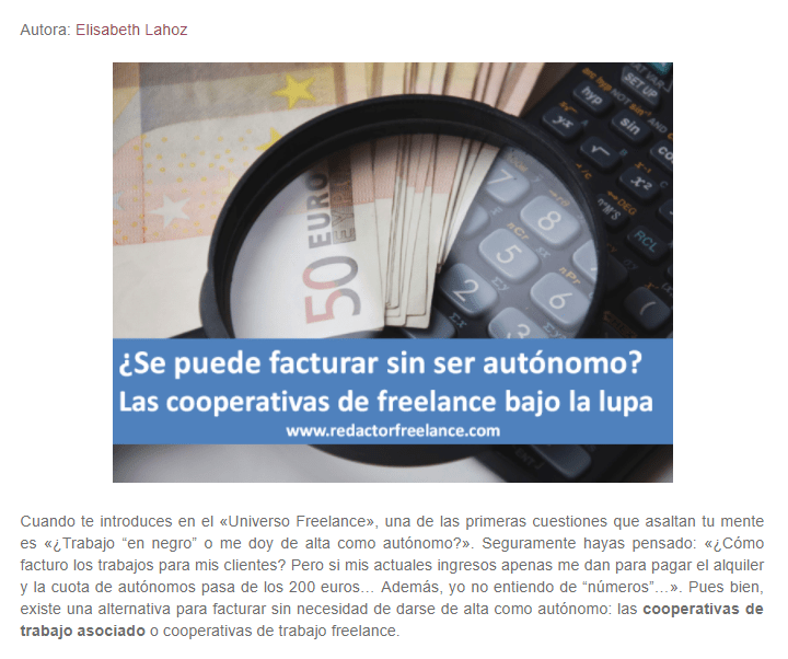 Cooperativas freelance laRedactorambiental