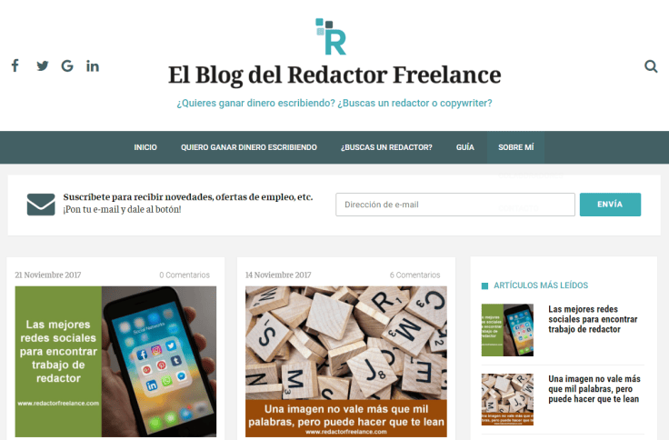 ElBlogdelRedactorFreelance laRedactorambiental